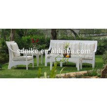 Luxus Möbel Sofa klassischen Outdoor Rattan / Korbmöbel weißen Sofa Möbel
